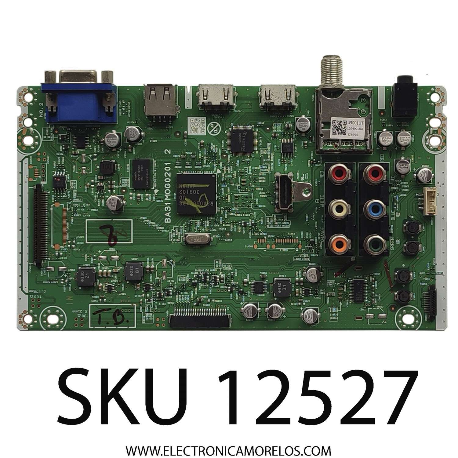 MAIN PARA TV MAGNAVOX / NUMERO DE PARTE A31M1012 / BA31MOG0201 2 / DISPLAY V290BJ1-PE1 REV.C2 / MODELO 29ME403V/F7	